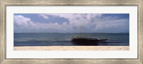 Framed Dhows in the ocean, Malindi, Coast Province, Kenya Print