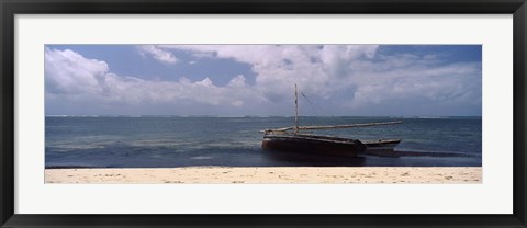 Framed Dhows in the ocean, Malindi, Coast Province, Kenya Print