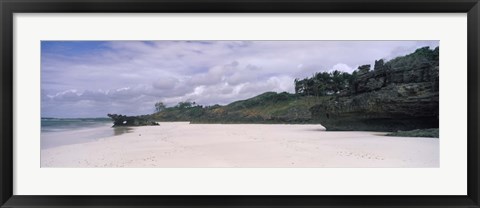 Framed Rocks on the beach, Watamu Marine National Park, Watamu, Coast Province, Kenya Print