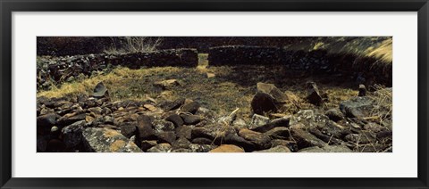 Framed Thimlich Ohinga, Lake Victoria, Great Rift Valley, Kenya Print