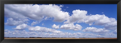 Framed Clouds over a field near Edmonton, Alberta, Canada Print