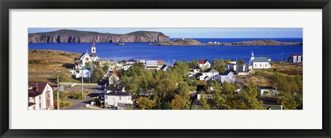 Framed Buildings at the coast, Trinity, Newfoundland Island,  Canada Print