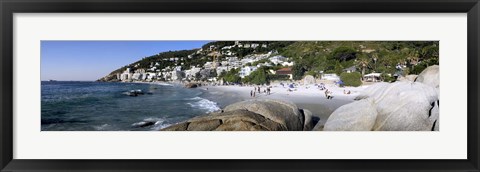 Framed Boulders on the beach, Clifton Beach, Cape Town, Western Cape Province, South Africa Print