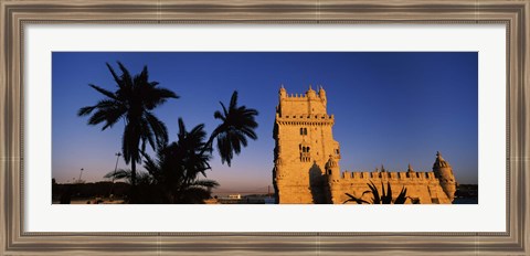 Framed Torre De Belem, Belem, Lisbon, Portugal Print