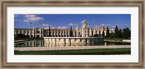 Framed Facade of a monastery, Mosteiro Dos Jeronimos, Lisbon, Portugal Print