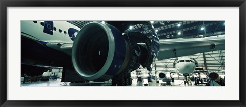 Framed Airplanes in a hangar, Mirabel Airport, Montreal, Quebec, Canada Print