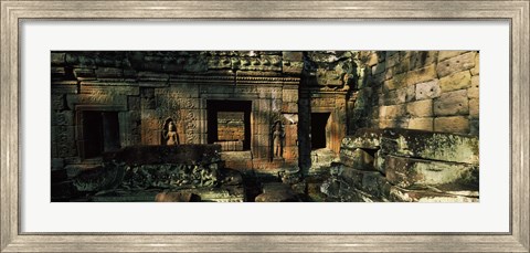 Framed Ruins of a temple, Preah Khan, Angkor, Cambodia Print