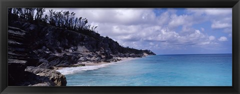 Framed Clouds over the sea, Bermuda Print