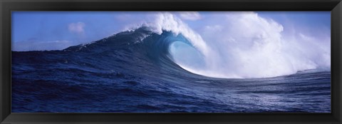 Framed Waves in the sea, Maui, Hawaii Print