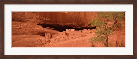 Framed Ruins of house, White House Ruins, Canyon De Chelly, Arizona, USA Print