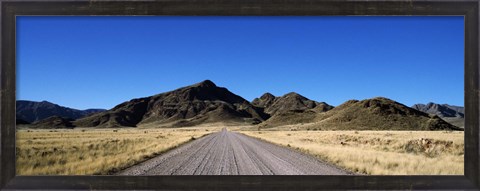 Framed Desert road from Aus to Sossusvlei, Namibia Print