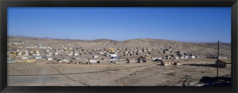 Framed Buildings in a town, Luderitz, Namibia Print