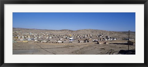 Framed Buildings in a town, Luderitz, Namibia Print