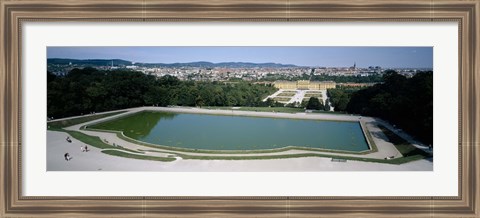 Framed Pond at a palace, Schonbrunn Palace, Vienna, Austria Print