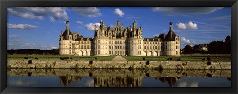 Framed Facade of a castle, Chateau De Chambord, Loire Valley, Chambord, Loire-Et-Cher, France Print