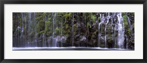 Framed Mossbrae Falls, Sacramento River, Dunsmuir, California Print