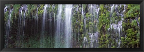 Framed Mossbrae Waterfall, Sacramento River, Dunsmuir, Siskiyou County, California Print