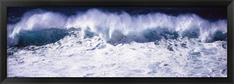 Framed Waves breaking in the sea, California, USA Print