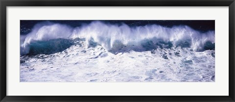 Framed Waves breaking in the sea, California, USA Print