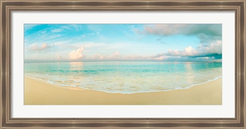 Framed Waves on the beach, Seven Mile Beach, Grand Cayman, Cayman Islands Print