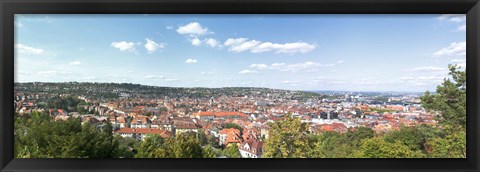 Framed Buildings in a city, Stuttgart, Baden-Wurttemberg, Germany Print