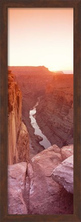 Framed River passing Through a Canyon,North Rim, Grand Canyon National Park Print