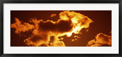 Framed Clouds at sunset Print