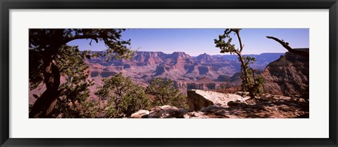 Framed Mountain range, South Rim, Grand Canyon National Park, Arizona Print