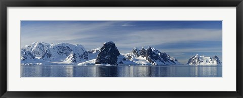 Framed Glacier along straits, Lamaire Channel, Antarctic Peninsula, Antarctica Print