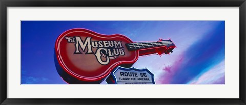 Framed Low angle view of Museum Club sign, Route 66, Flagstaff, Arizona, USA Print