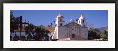 Framed Facade of a mission, Mission Santa Barbara, Santa Barbara, California, USA Print