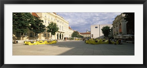 Framed Buildings in a city, Museumsquartier, Vienna, Austria Print