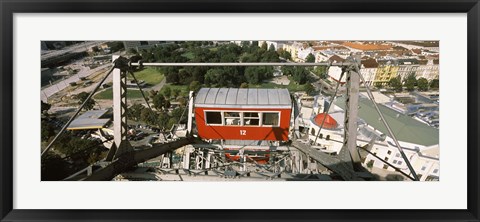 Framed Ferris wheel car, Prater Park, Vienna, Austria Print