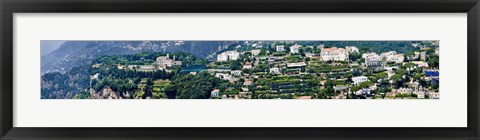 Framed Town on a hill, Ravello, Amalfi Coast, Campania, Italy Print