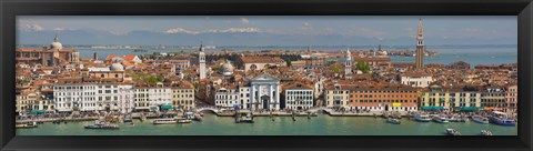 Framed High angle view of a city at the waterfront, Venice, Veneto, Italy Print