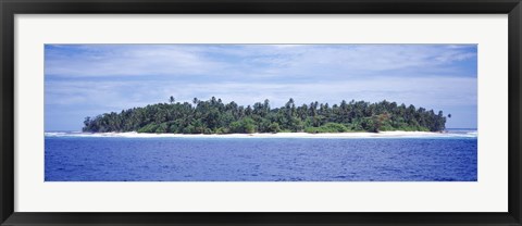 Framed Island in the sea, Indonesia Print