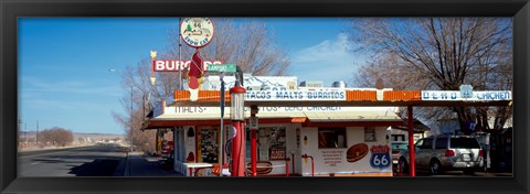 Framed Restaurant on the roadside, Route 66, Arizona, USA Print