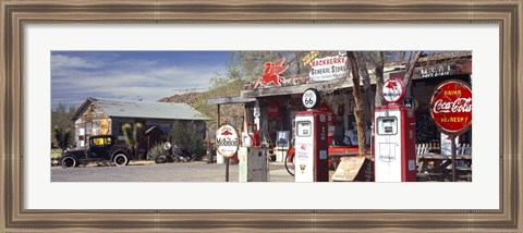 Framed Gas Station on Route 66, Hackberry, Arizona Print