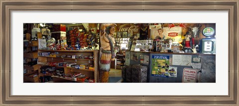 Framed Route 66 Store Interior, Hackberry, Arizona Print