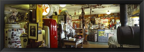 Framed Interiors of a store, Route 66, Hackberry, Arizona Print