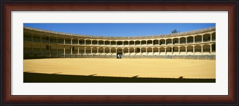 Framed Bullring, Plaza de Toros, Ronda, Malaga, Andalusia, Spain Print