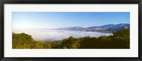 Framed Clouds over an ocean, Los Padres National Forest, California, USA Print