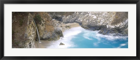 Framed McWay Falls, Julia Pfeiffer Burns State Park, Big Sur, California Print