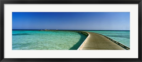 Framed Soma Bay Pier, Hurghada, Egypt Print