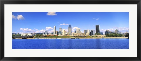 Framed City at the waterfront, Lachine Canal, Montreal, Quebec, Canada 2009 Print