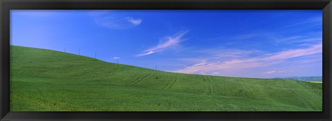 Framed Landscape, San Quirico d&#39;Orcia, Orcia Valley, Siena Province, Tuscany, Italy Print