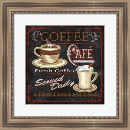 Framed Coffee Cafe Print