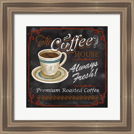 Framed Coffee House Print