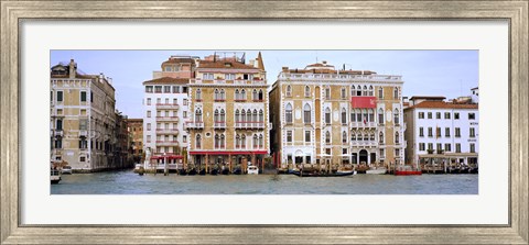 Framed Palazzi facades along the canal, Grand Canal, Venice, Veneto, Italy Print