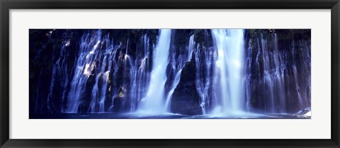 Framed Waterfall in Memorial State Park, California Print